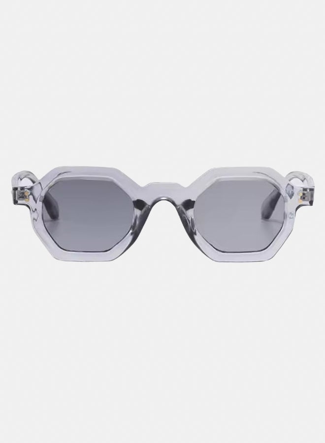 korico Ivon Grey Full Rim Rectangle Sunglasses - Image 2